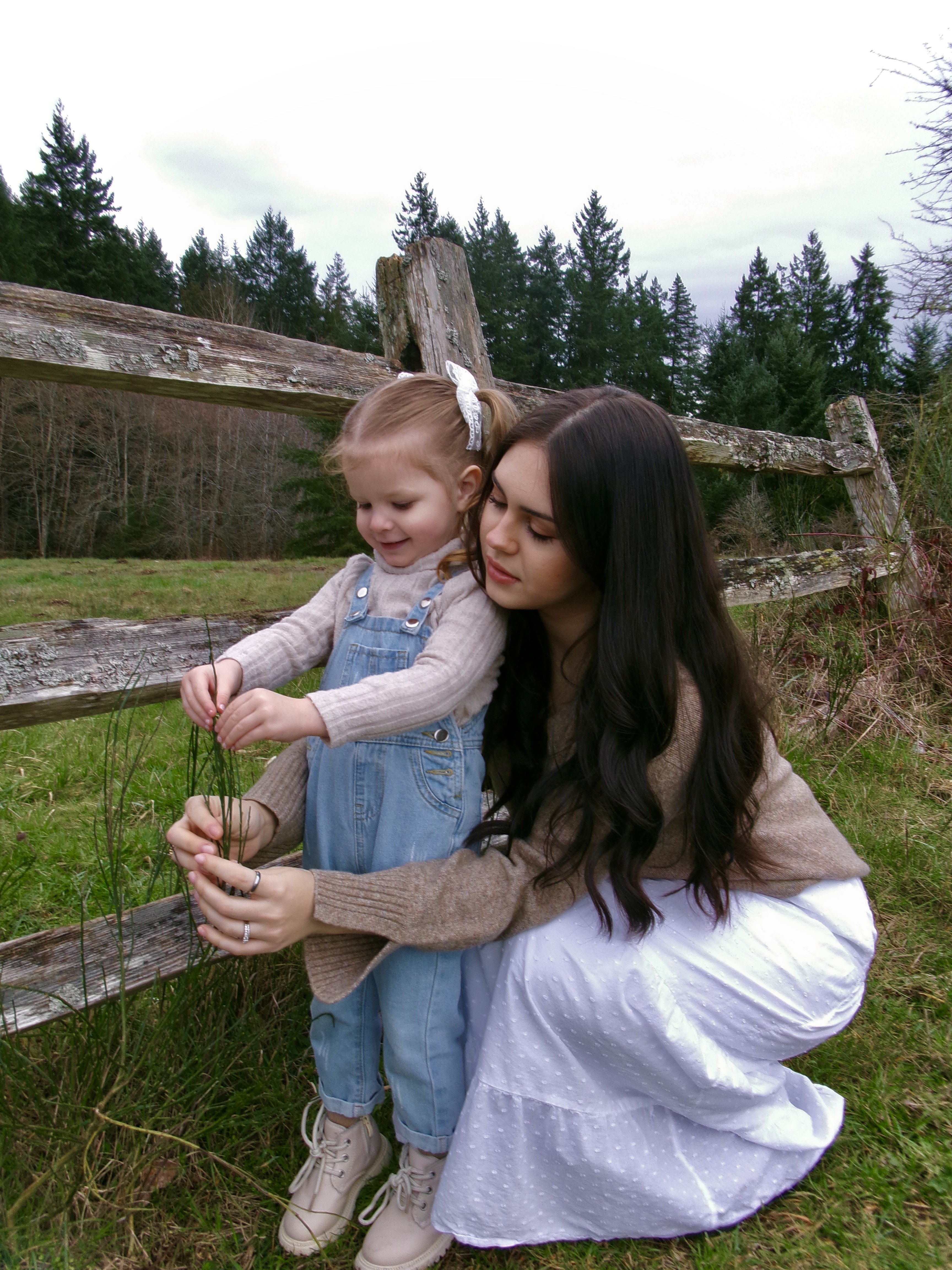 Romantic couple portrait with golden light