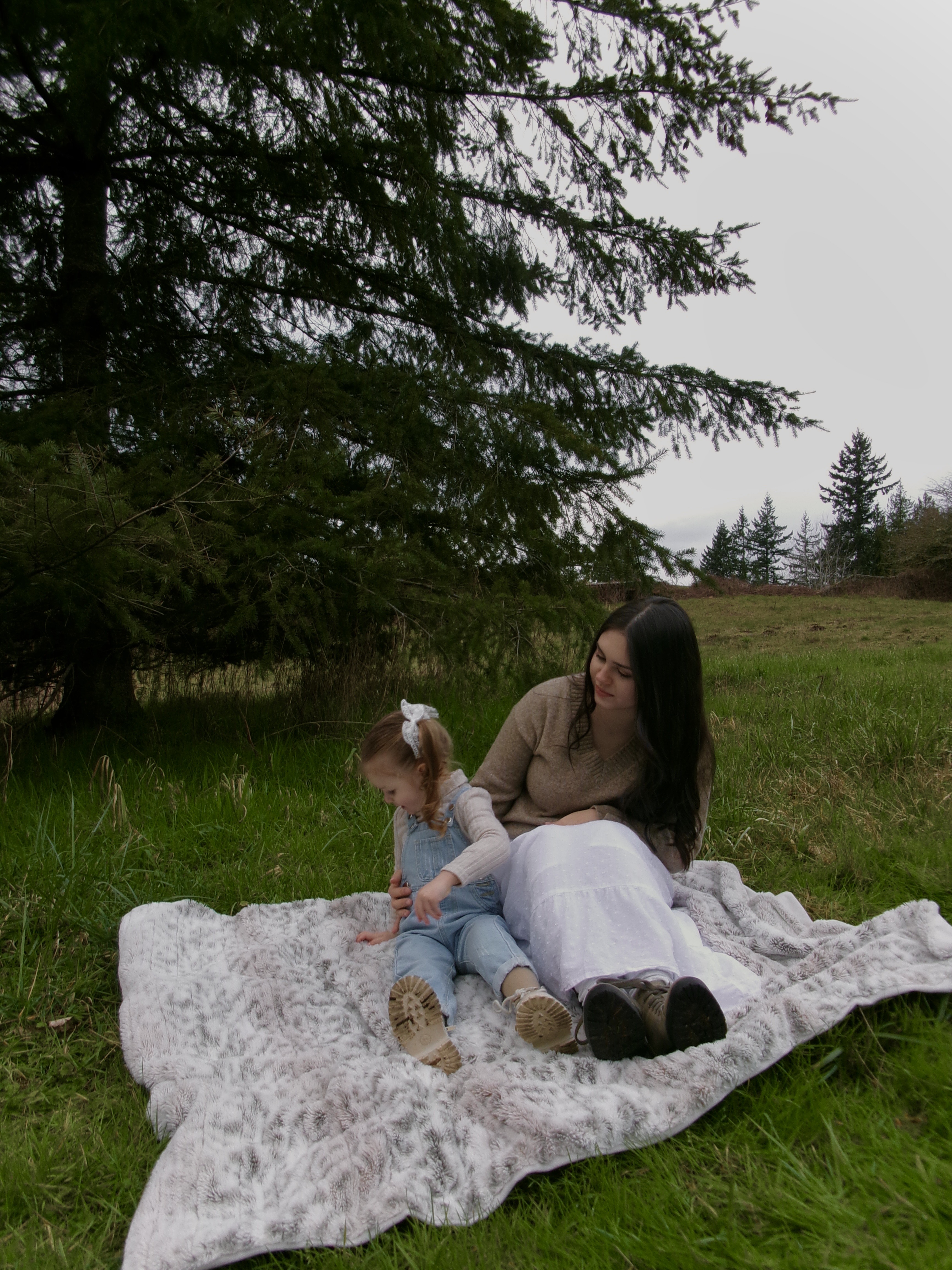 Story-driven portrait framed by natural scenery